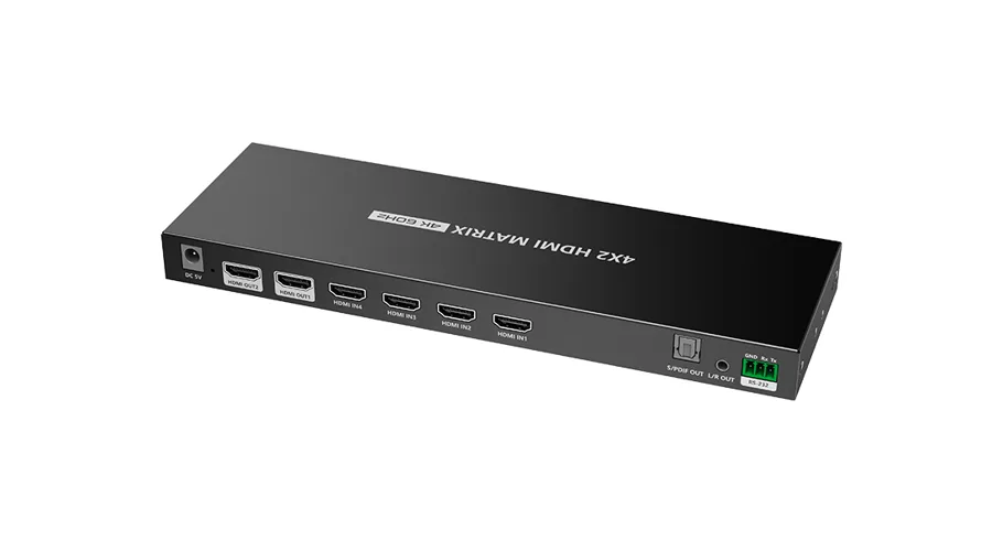 Матричный коммутатор HDMI 4×2 Lenkeng LKV422